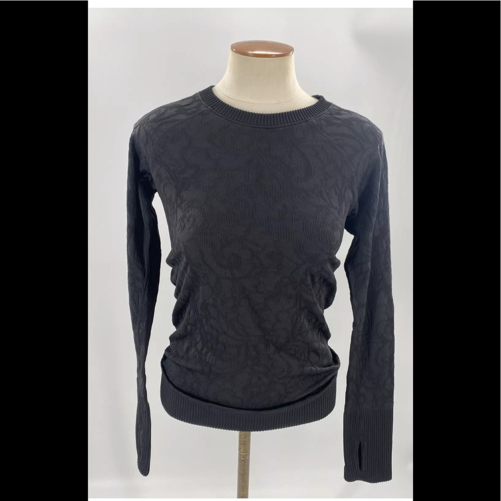 Lululemon Black Long Sleeve Running Top Small